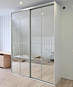 Встроенная раздвижная гардеробная № P-051